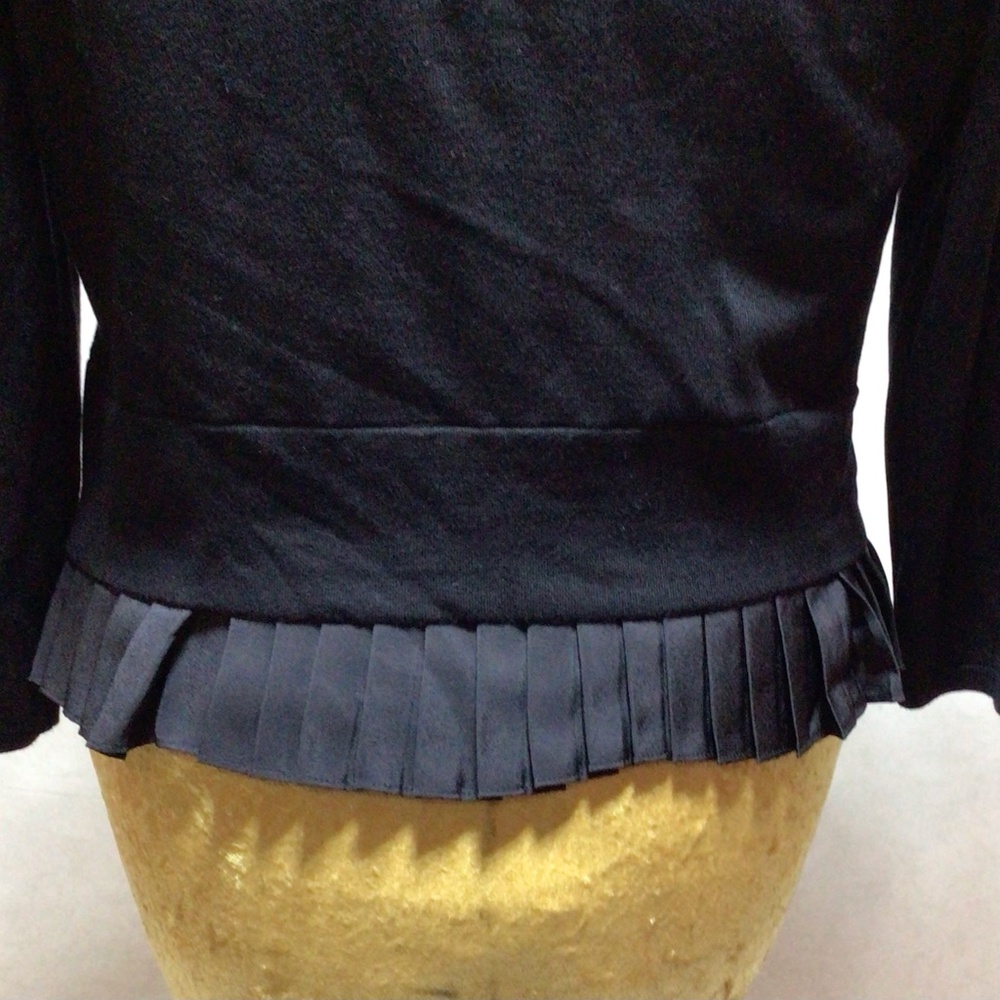 Tommy Hilfiger Black Cardigan Sweater, Size Medium